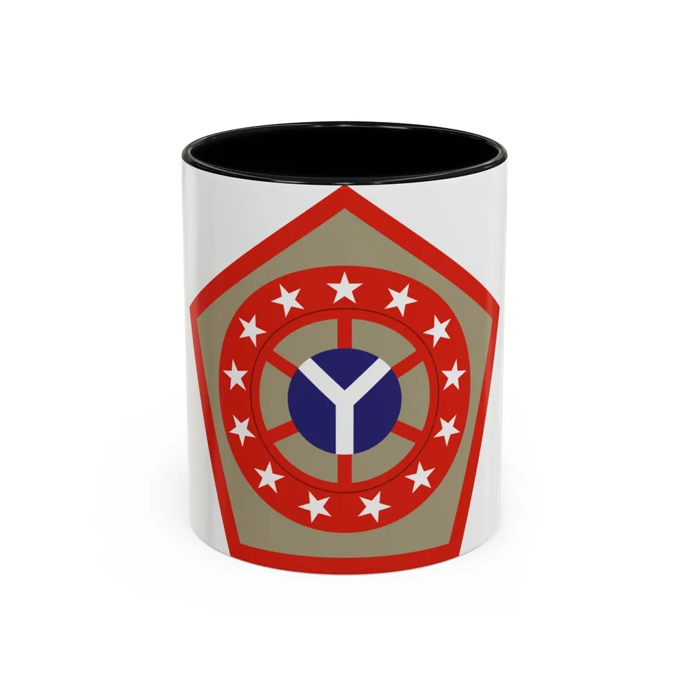 108th Sustainment Brigade (U.S. Army) Accent Coffee Mug-11oz-Black-Go Mug Yourself