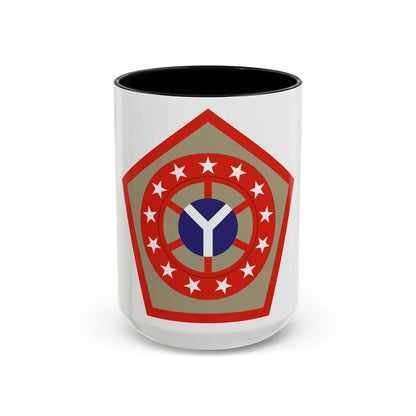 108th Sustainment Brigade (U.S. Army) Accent Coffee Mug-15oz-Black-Go Mug Yourself