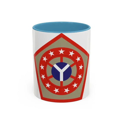 108th Sustainment Brigade (U.S. Army) Accent Coffee Mug 11oz Light Blue - Go Mug Yourself