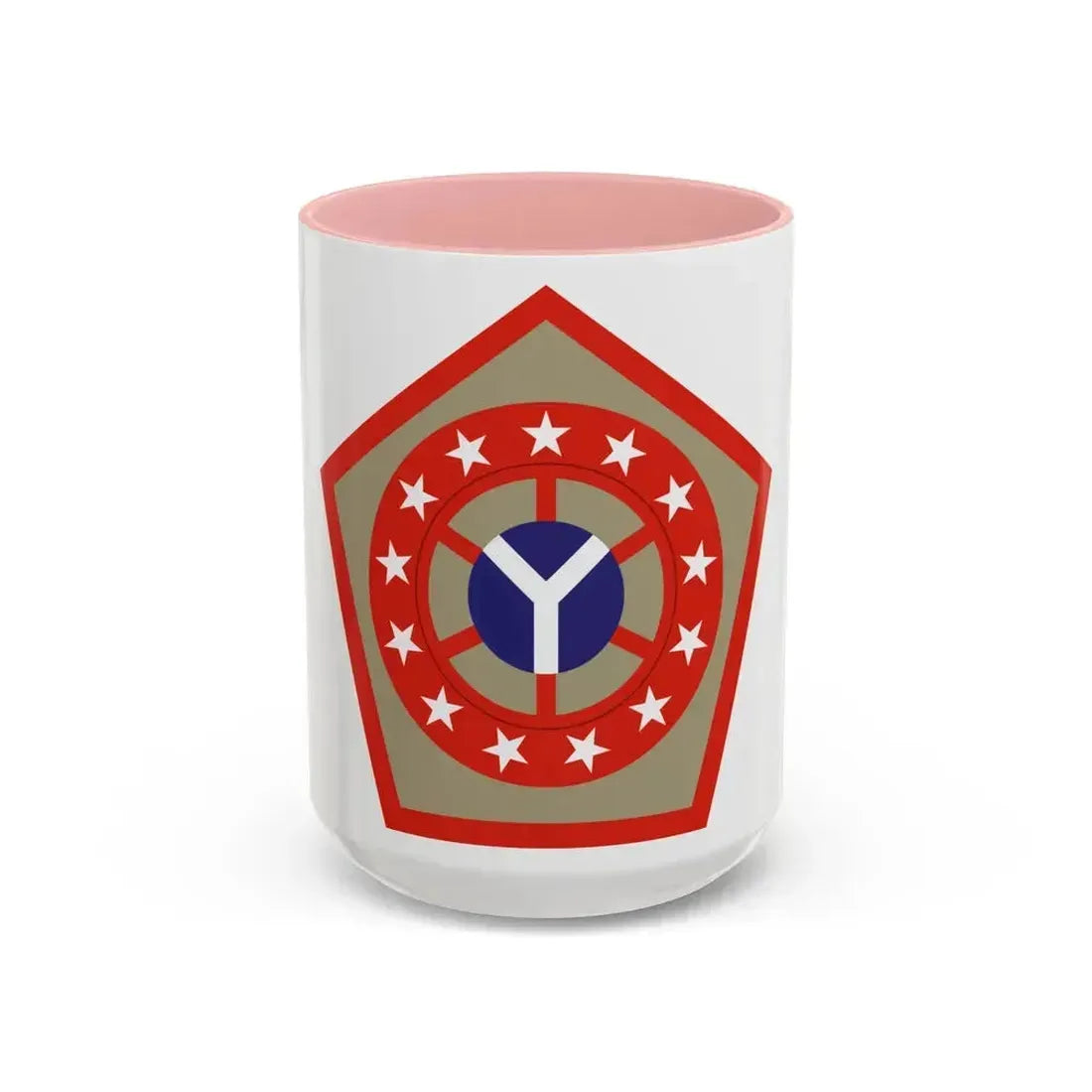 108th Sustainment Brigade (U.S. Army) Accent Coffee Mug 15oz Pink - Go Mug Yourself