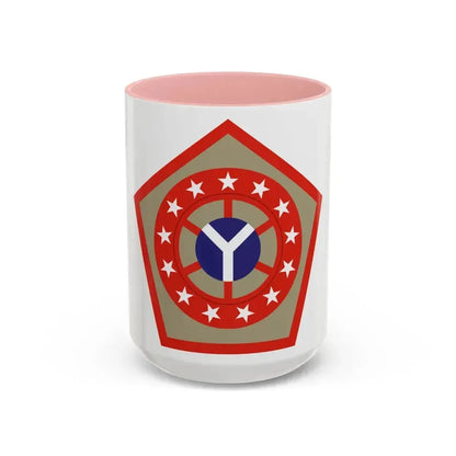 108th Sustainment Brigade (U.S. Army) Accent Coffee Mug 15oz Pink - Go Mug Yourself