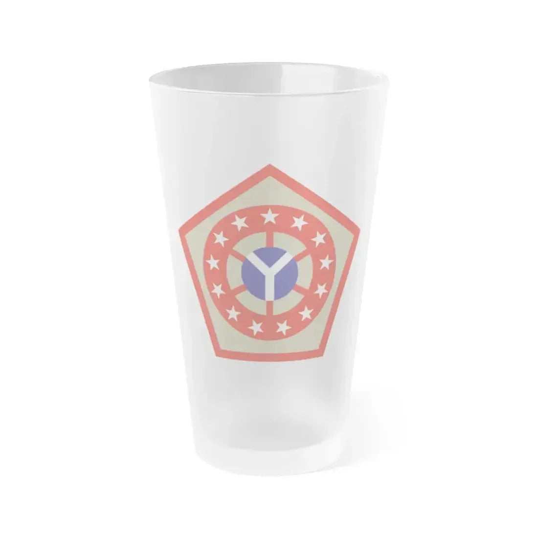 108th Sustainment Brigade (U.S. Army) Frosted Pint Glass 16oz Default Title - Go Mug Yourself