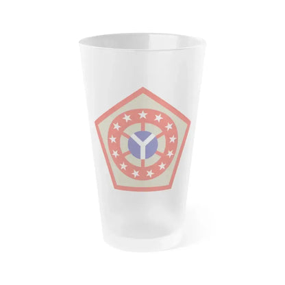 108th Sustainment Brigade (U.S. Army) Frosted Pint Glass 16oz Default Title - Go Mug Yourself