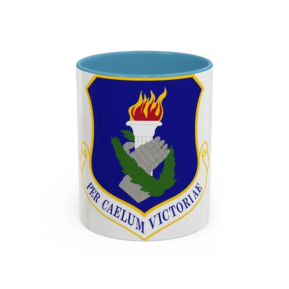108th Wing (U.S. Air Force) Accent Coffee Mug 11oz Light Blue - Go Mug Yourself