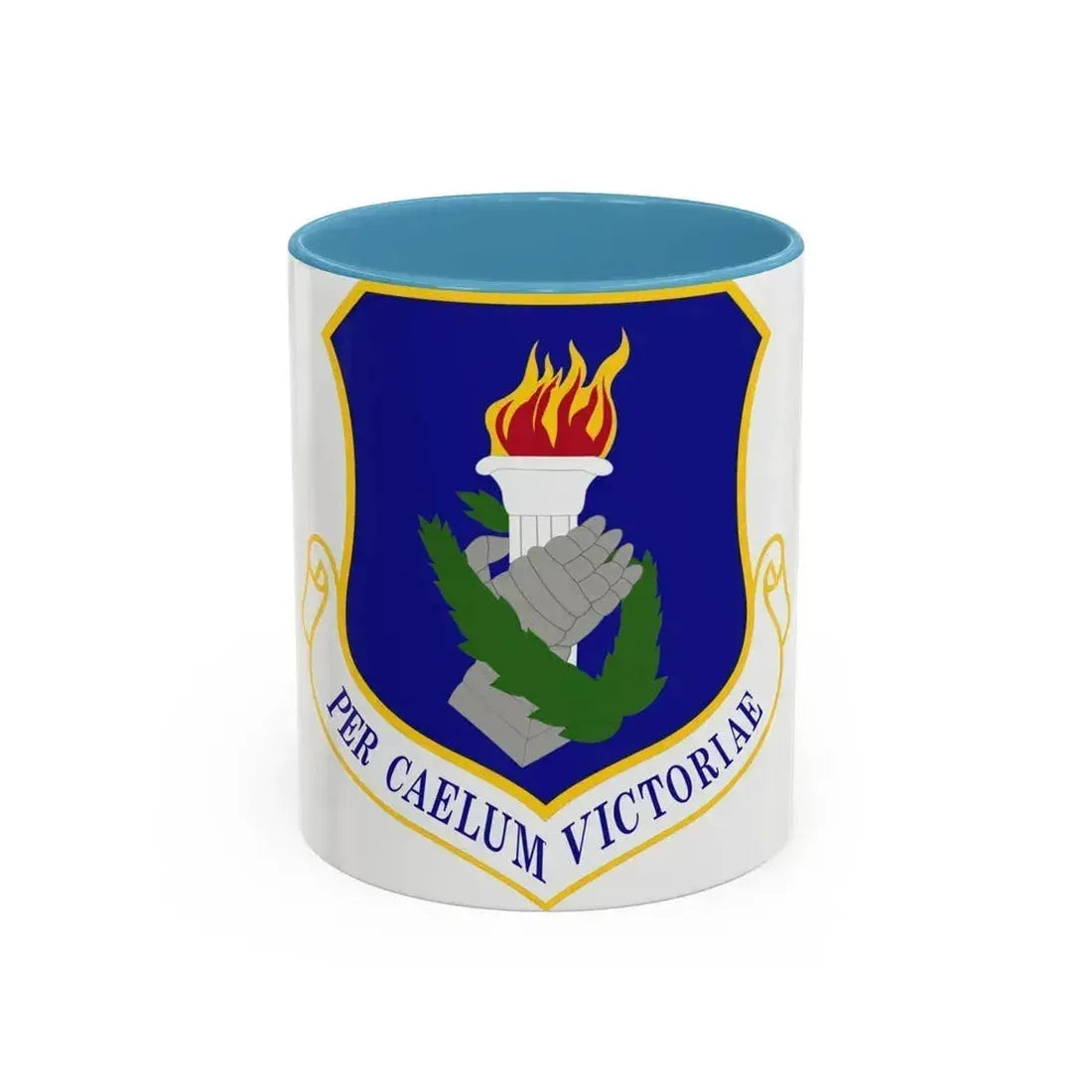 108th Wing (U.S. Air Force) Accent Coffee Mug 11oz Light Blue - Go Mug Yourself