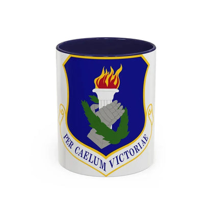 108th Wing (U.S. Air Force) Accent Coffee Mug 11oz Navy - Go Mug Yourself