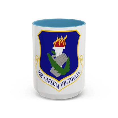 108th Wing (U.S. Air Force) Accent Coffee Mug 15oz Light Blue - Go Mug Yourself