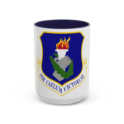 108th Wing (U.S. Air Force) Accent Coffee Mug 15oz Navy - Go Mug Yourself