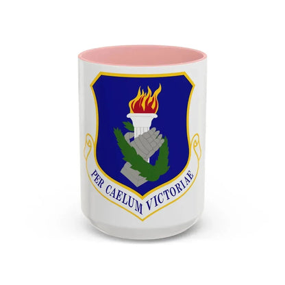 108th Wing (U.S. Air Force) Accent Coffee Mug 15oz Pink - Go Mug Yourself