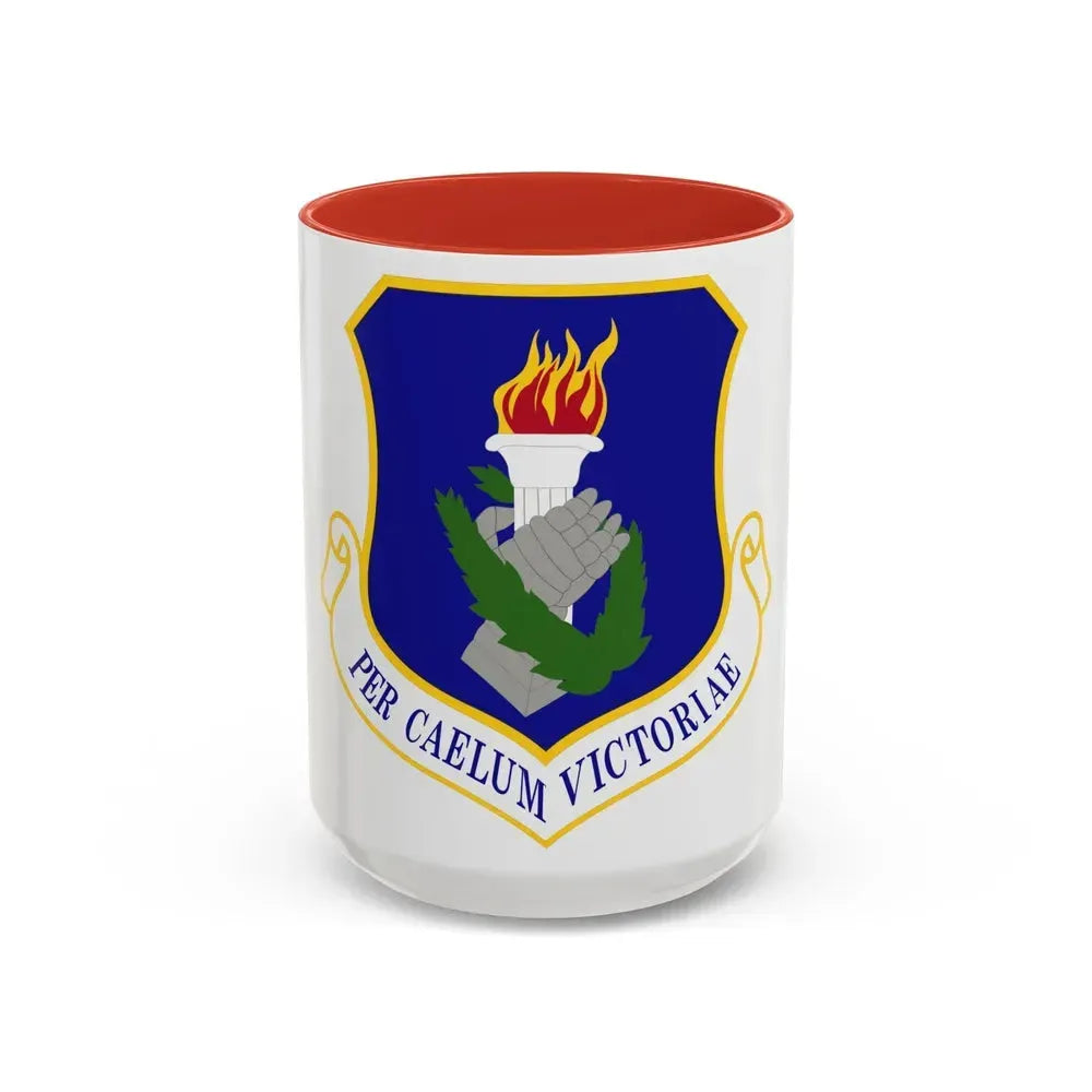 108th Wing (U.S. Air Force) Accent Coffee Mug 15oz Red - Go Mug Yourself