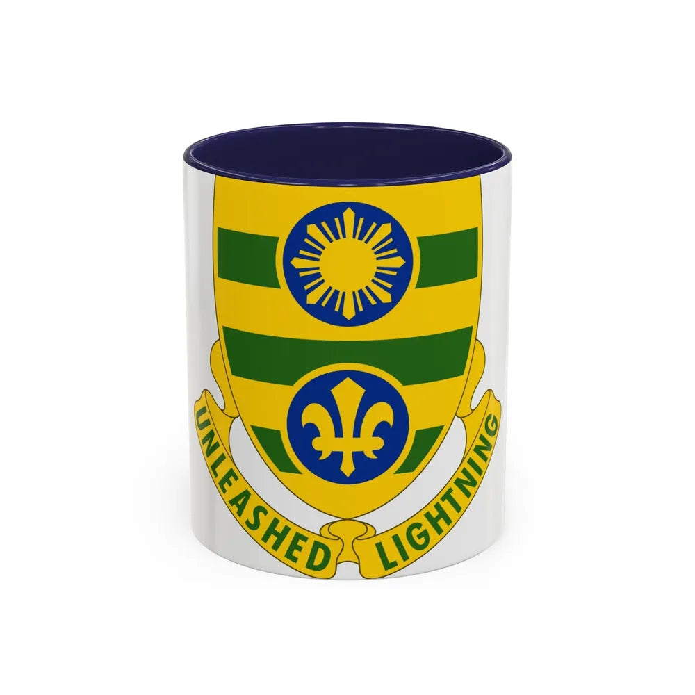 109 Armor Regiment (U.S. Army) Accent Coffee Mug-11oz-Navy-Go Mug Yourself