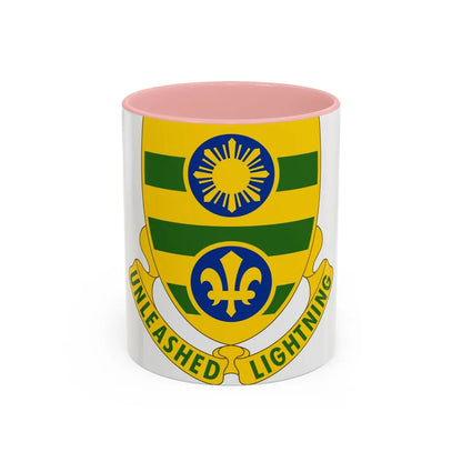 109 Armor Regiment (U.S. Army) Accent Coffee Mug-11oz-Pink-Go Mug Yourself