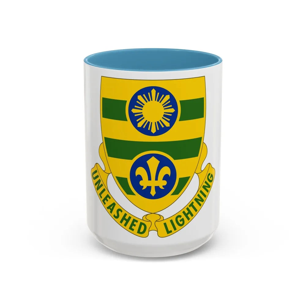 109 Armor Regiment (U.S. Army) Accent Coffee Mug-15oz-Light Blue-Go Mug Yourself