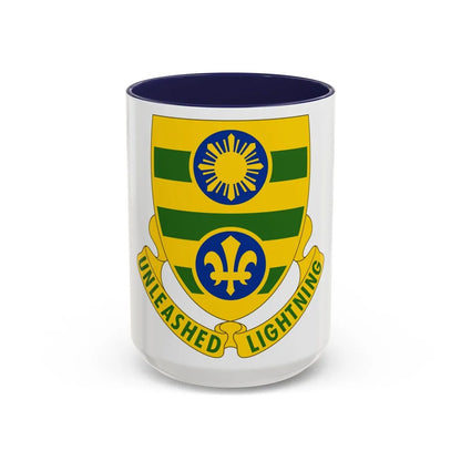 109 Armor Regiment (U.S. Army) Accent Coffee Mug-15oz-Navy-Go Mug Yourself