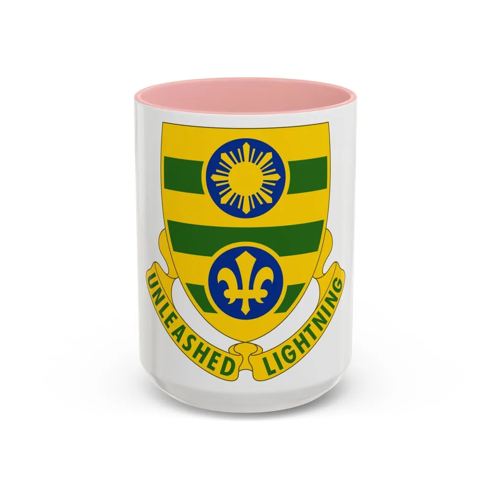 109 Armor Regiment (U.S. Army) Accent Coffee Mug-15oz-Pink-Go Mug Yourself