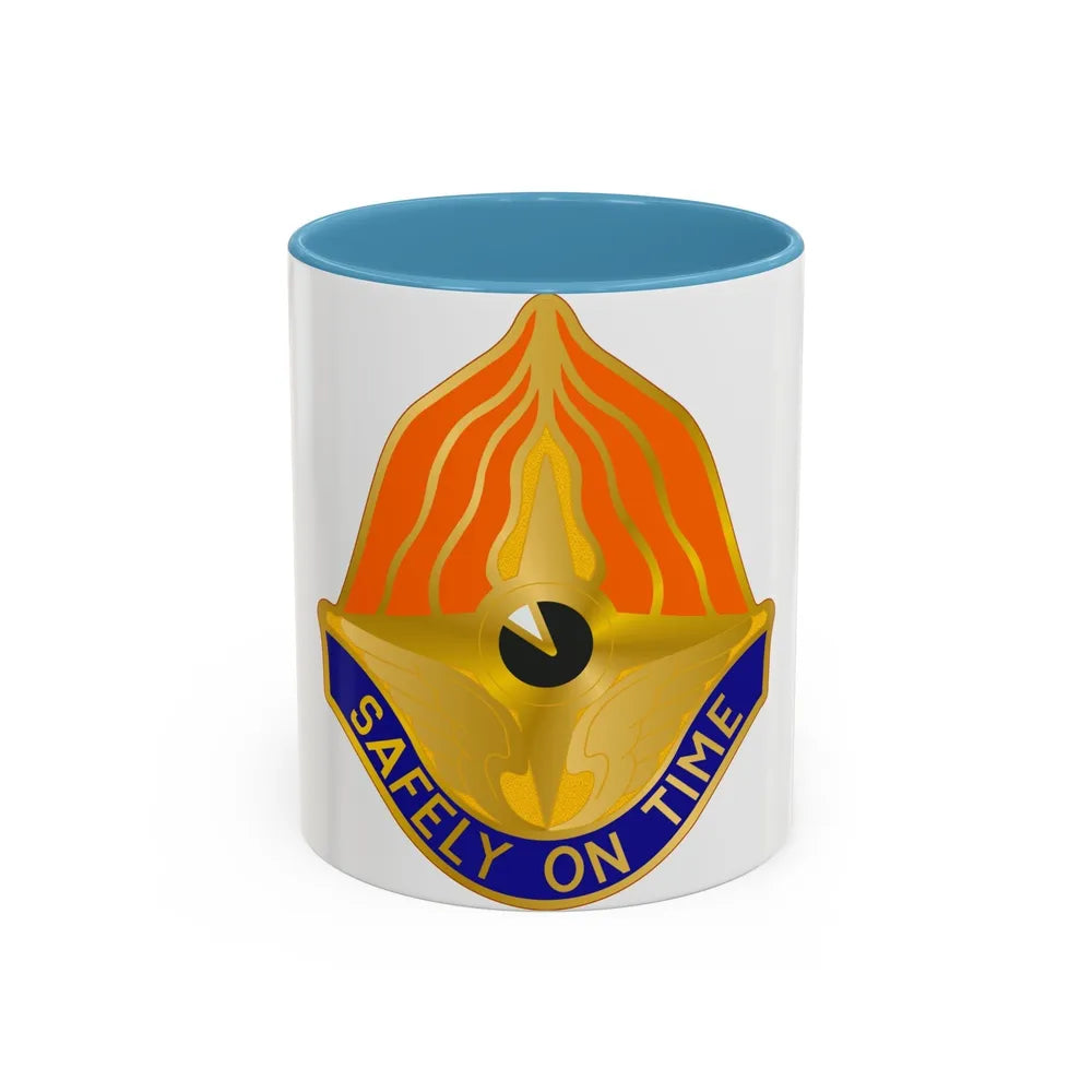 109 Aviation Regiment (U.S. Army) Accent Coffee Mug-11oz-Light Blue-Go Mug Yourself