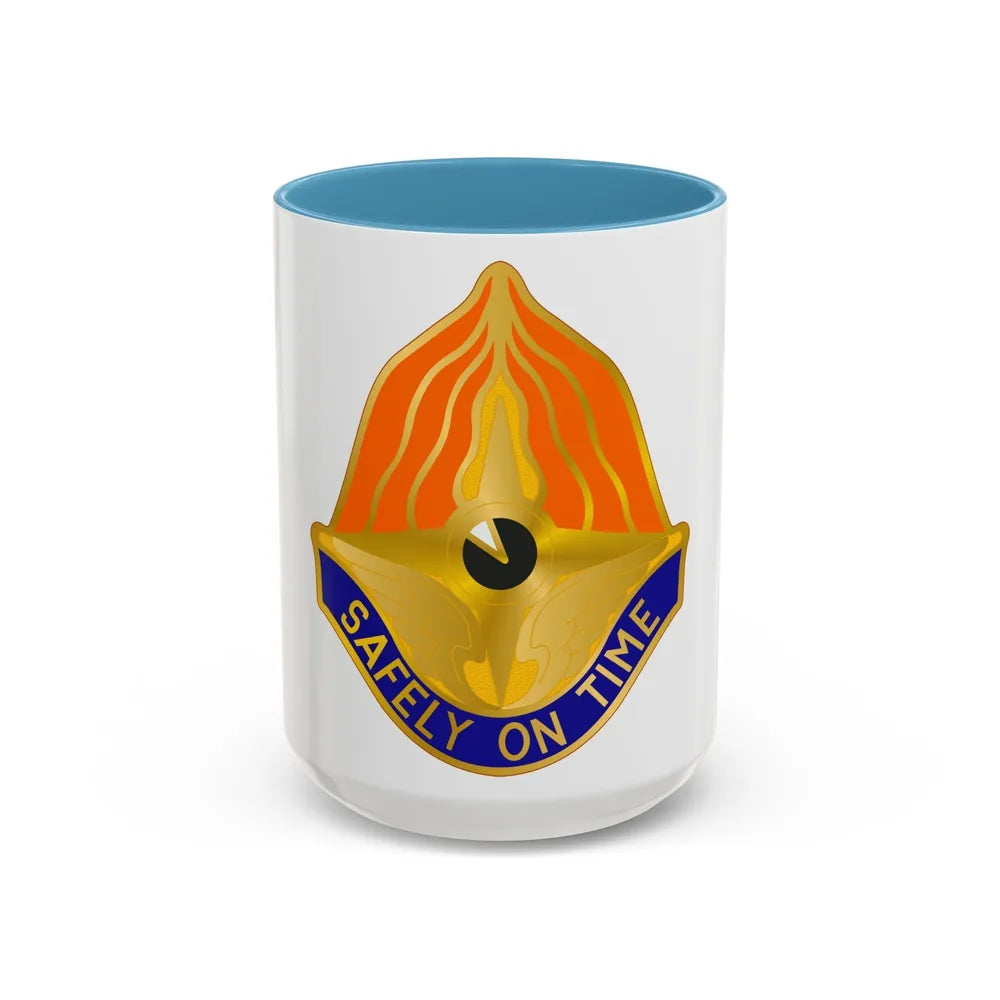 109 Aviation Regiment (U.S. Army) Accent Coffee Mug-15oz-Light Blue-Go Mug Yourself