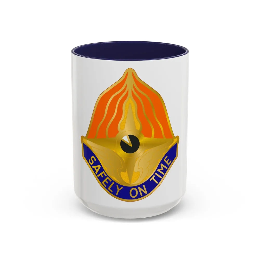 109 Aviation Regiment (U.S. Army) Accent Coffee Mug-15oz-Navy-Go Mug Yourself