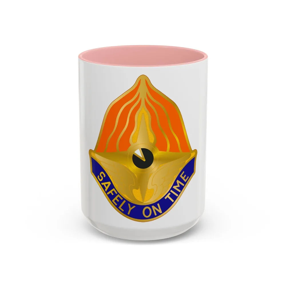 109 Aviation Regiment (U.S. Army) Accent Coffee Mug-15oz-Pink-Go Mug Yourself