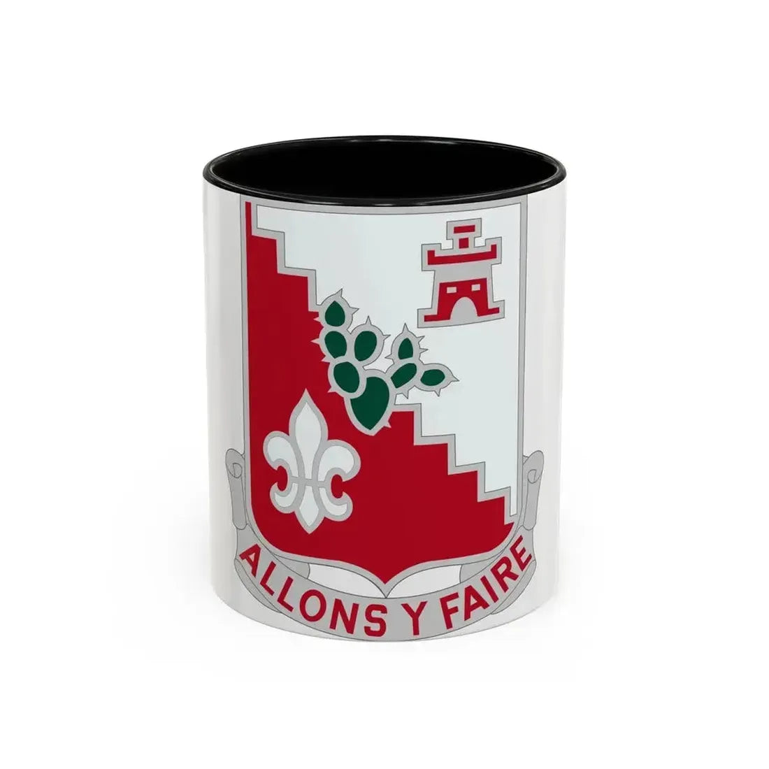 109 Engineer Battalion (U.S. Army) Accent Coffee Mug 11oz Black - Go Mug Yourself