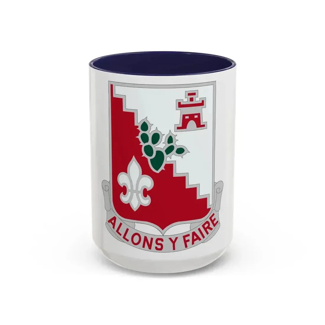 109 Engineer Battalion (U.S. Army) Accent Coffee Mug 15oz Navy - Go Mug Yourself