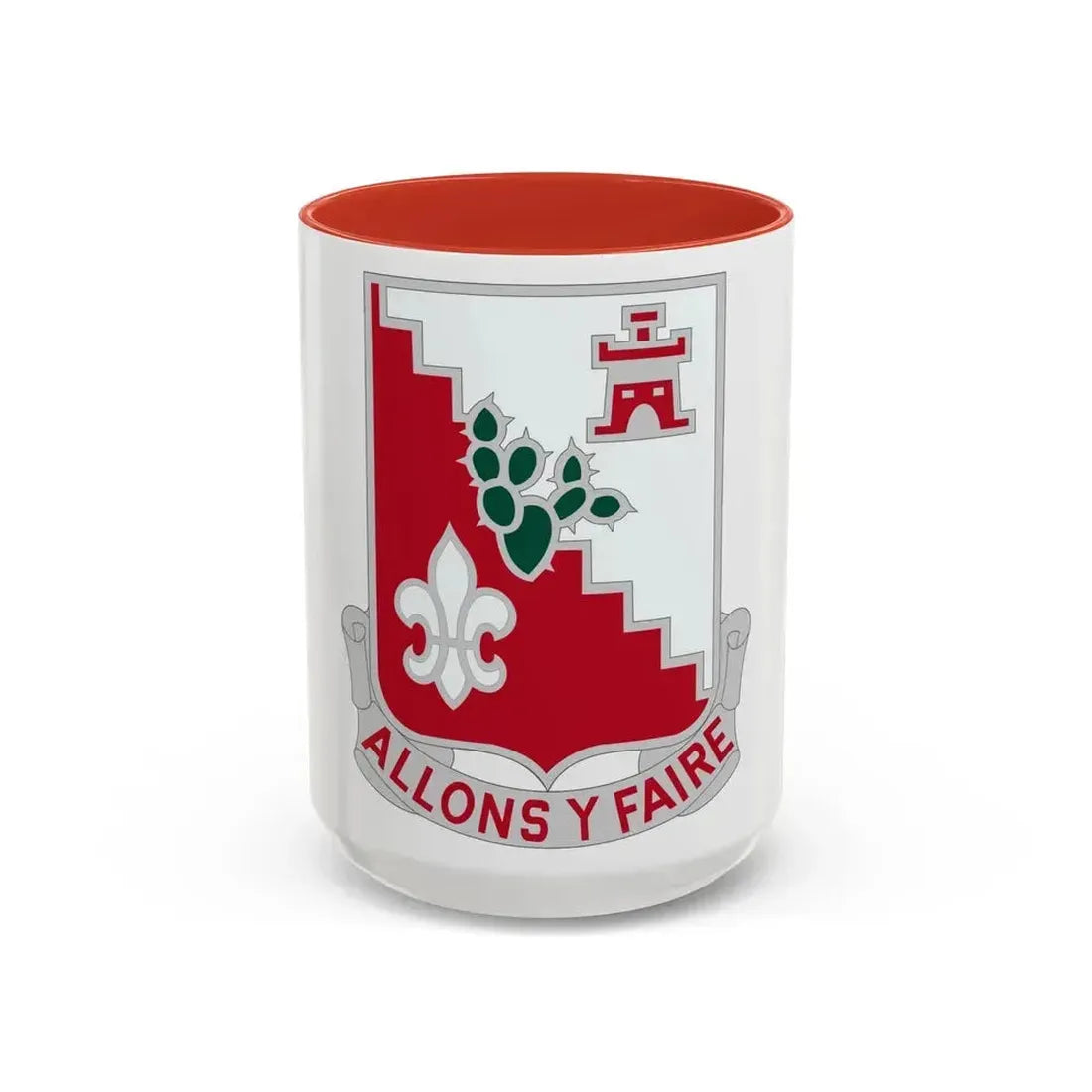 109 Engineer Battalion (U.S. Army) Accent Coffee Mug 15oz Pink - Go Mug Yourself