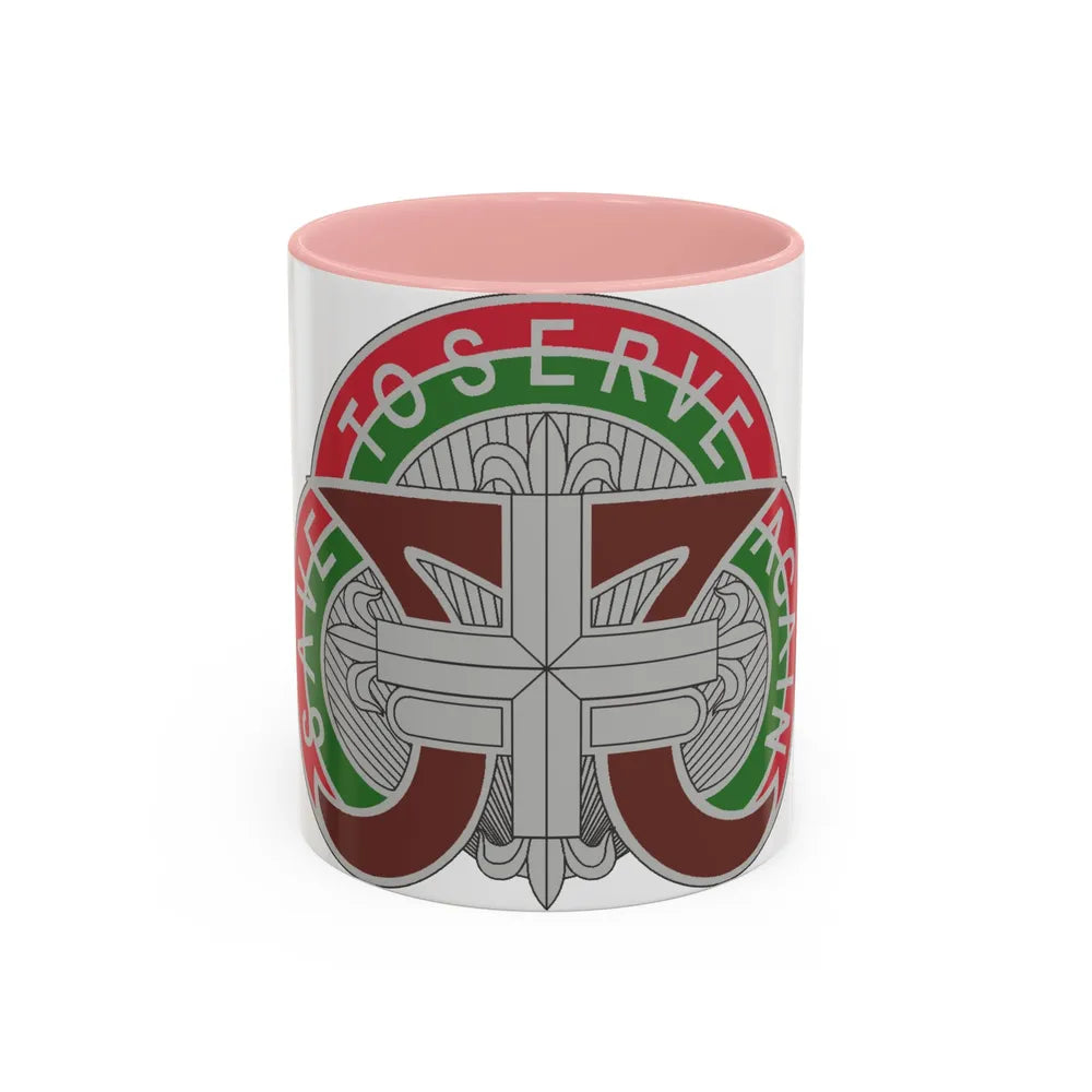 109 Medical Battalion (U.S. Army) Accent Coffee Mug-11oz-Pink-Go Mug Yourself