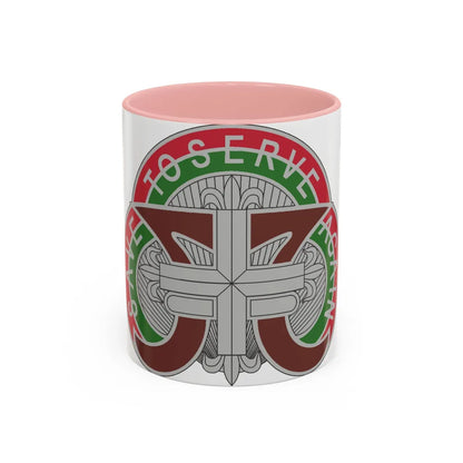 109 Medical Battalion (U.S. Army) Accent Coffee Mug-11oz-Pink-Go Mug Yourself