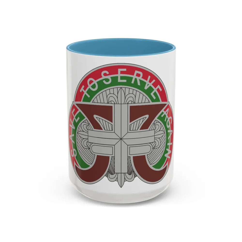 109 Medical Battalion (U.S. Army) Accent Coffee Mug-15oz-Light Blue-Go Mug Yourself