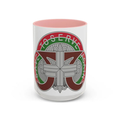 109 Medical Battalion (U.S. Army) Accent Coffee Mug-15oz-Pink-Go Mug Yourself