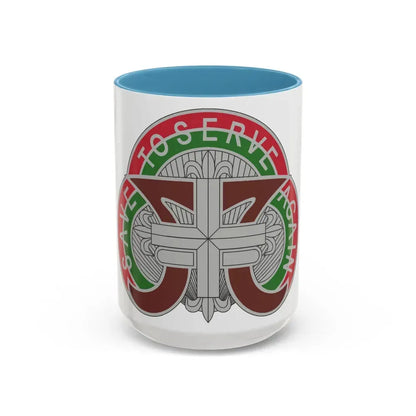 109 Medical Battalion (U.S. Army) Accent Coffee Mug 15oz Light Blue - Go Mug Yourself