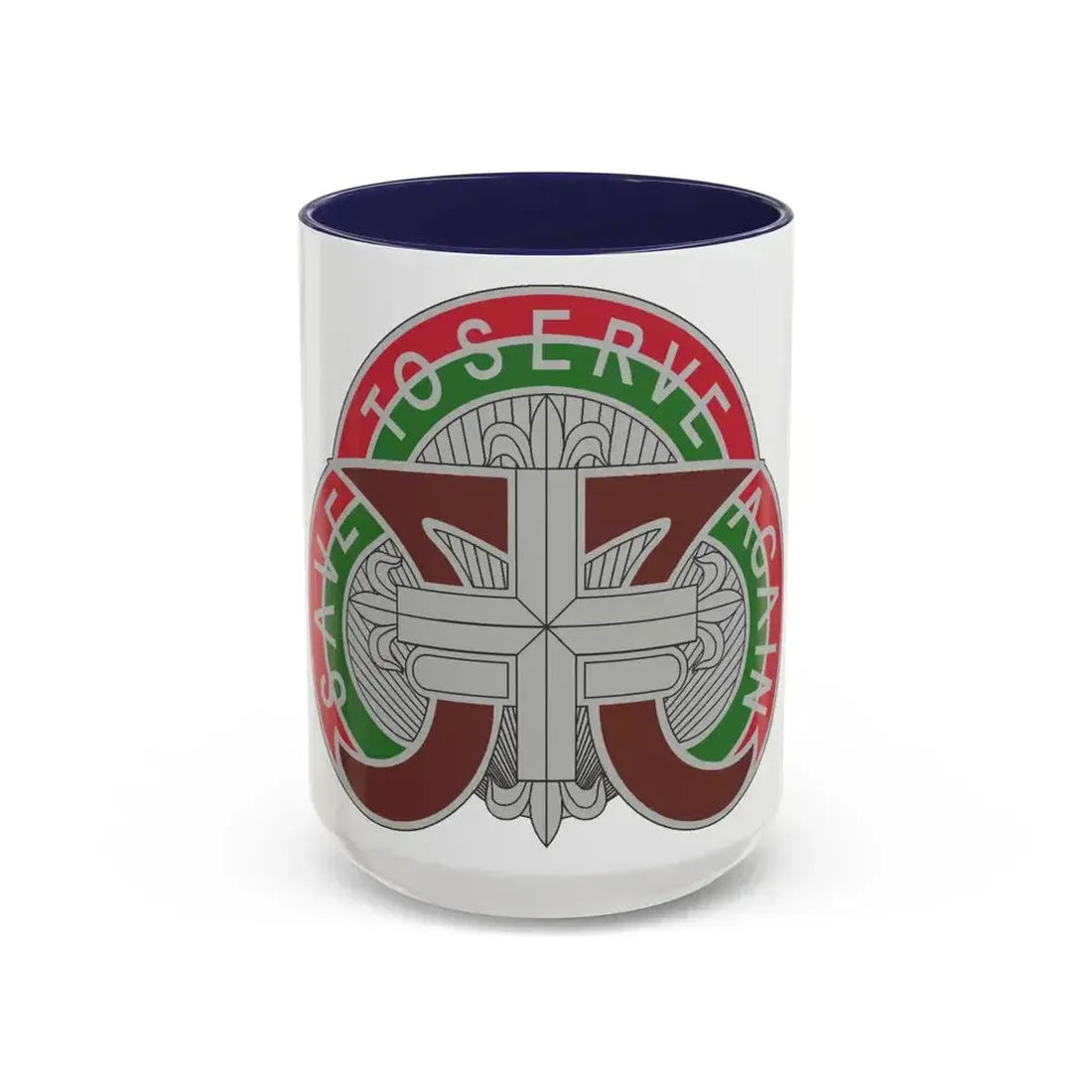 109 Medical Battalion (U.S. Army) Accent Coffee Mug 15oz Navy - Go Mug Yourself