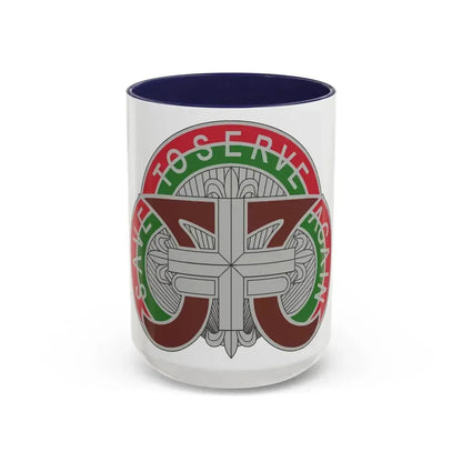 109 Medical Battalion (U.S. Army) Accent Coffee Mug 15oz Navy - Go Mug Yourself