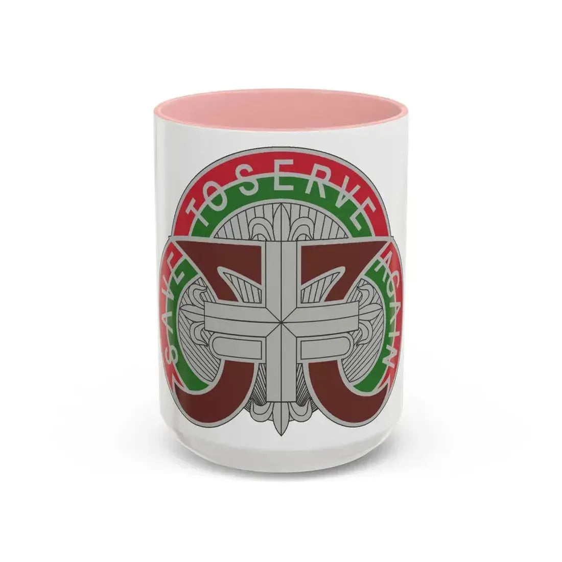 109 Medical Battalion (U.S. Army) Accent Coffee Mug 15oz Pink - Go Mug Yourself
