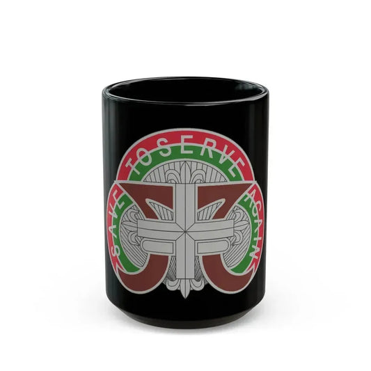 109 Medical Battalion (U.S. Army) Black Coffee Mug 15oz - Go Mug Yourself
