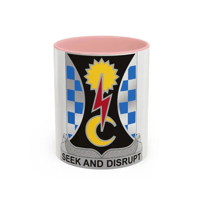 109 Military Intelligence Battalion (U.S. Army) Accent Coffee Mug 11oz Pink - Go Mug Yourself