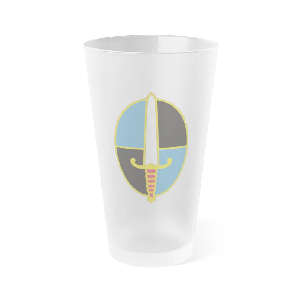 109 Military Intelligence Group (U.S. Army) Frosted Pint Glass 16oz-Go Mug Yourself