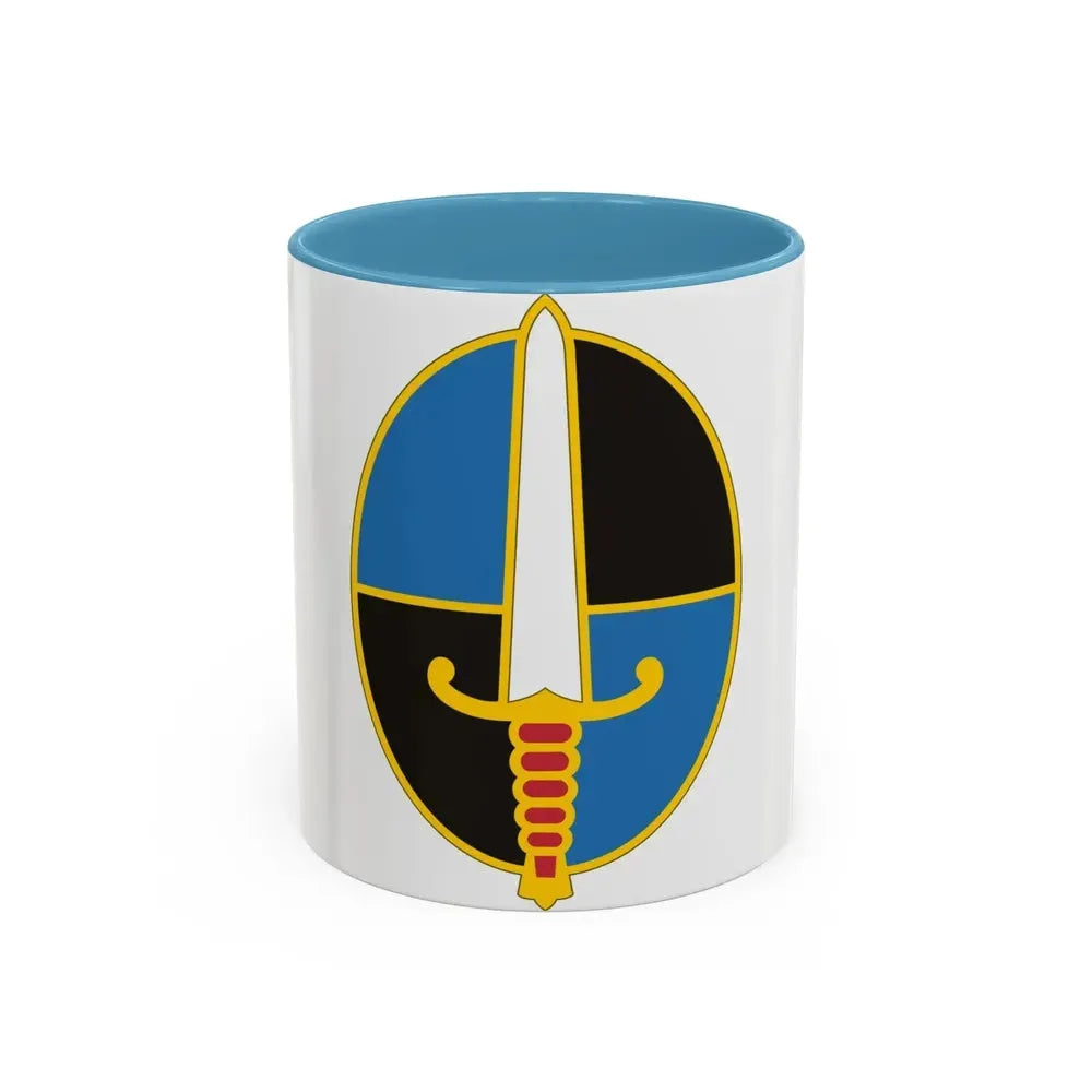 109 Military Intelligence Group (U.S. Army) Accent Coffee Mug 11oz Light Blue - Go Mug Yourself