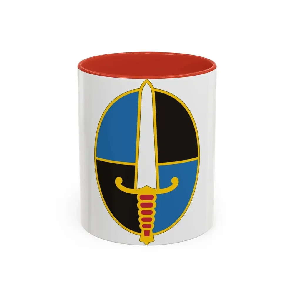 109 Military Intelligence Group (U.S. Army) Accent Coffee Mug 11oz Red - Go Mug Yourself