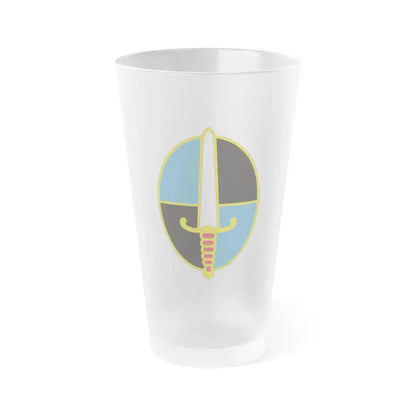 109 Military Intelligence Group (U.S. Army) Frosted Pint Glass 16oz Default Title - Go Mug Yourself