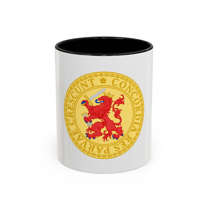 Great Seal of the Batavian Republic (1802) - Accent Coffee Mug