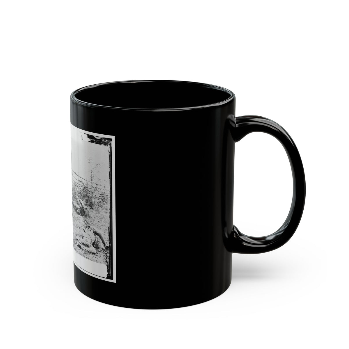 Antietam, Maryland. Confederate Soldiers As They Fell Inside The Fence On The Hagerstown Road (U.S. Civil War) Black Coffee Mug