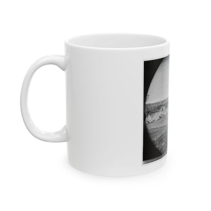 Richmond, Va. View Of City From Belle Isle; Gun In Foreground (U.S. Civil War) White Coffee Mug
