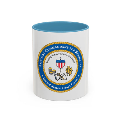 USCG Asst Commandant for Resources (U.S. Coast Guard) Accent Coffee Mug