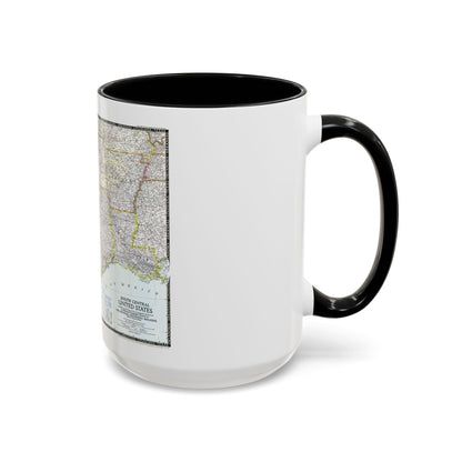 USA - South Central (1947) (Map) Accent Coffee Mug