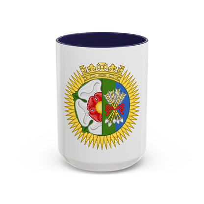 Tudor Rose and Arrows Badge - Accent Coffee Mug