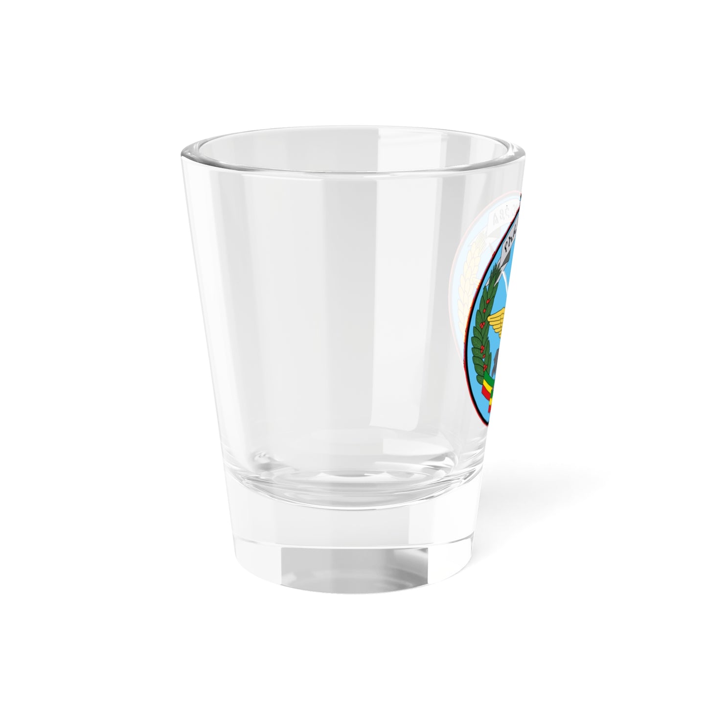 Ethiopian Air Force emblem (Ethiopia) (Coat of Arms) Shot Glass 1.5oz