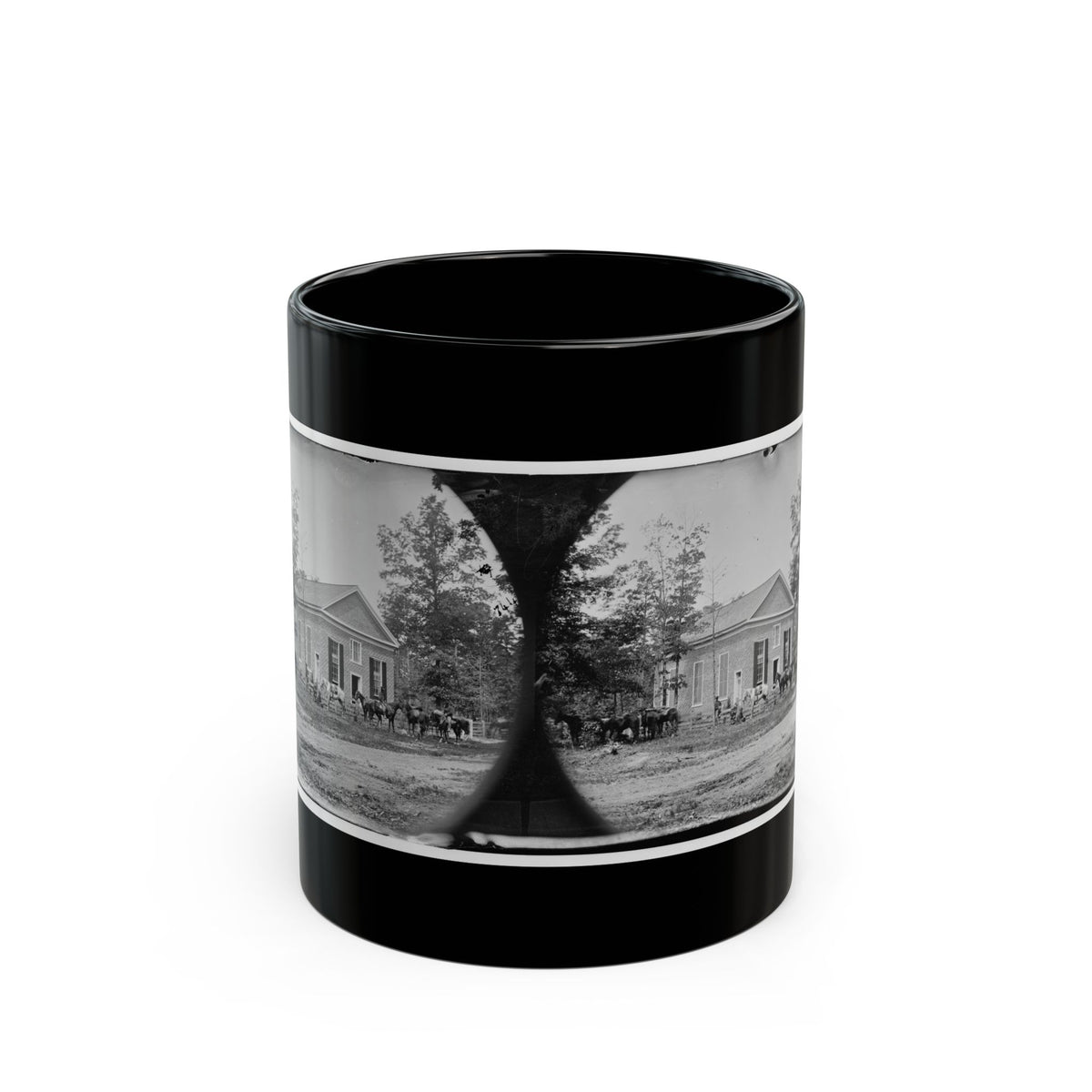 Bethel Church, Va. View Of The Church, Temporary Headquarters Of Gen. Ambrose E. Burnside (U.S. Civil War) Black Coffee Mug
