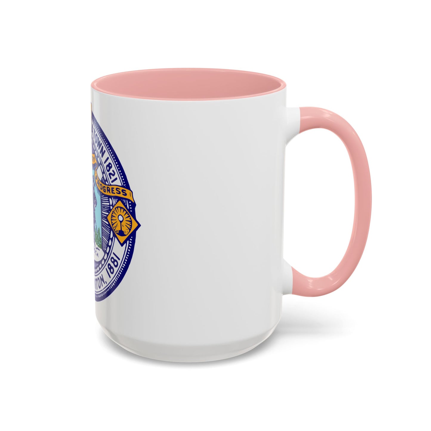 Seal of Brockton Massachusetts - Accent Coffee Mug