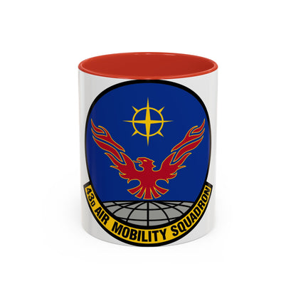 43 Air Mobility Squadron AMC (U.S. Air Force) Accent Coffee Mug